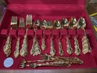 Oneida Community Beethoven Gold Flatware Service For 12