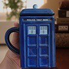  Doctor Who Zeon Tardis Police Mug Official Ceramic Blue Coffee tea Mug With Lid