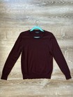 Quince Mongolian Cashmere Crewneck Sweater Womens Sz M Rich Burgundy Pullover