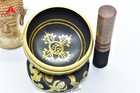 4  Tibetan Meditation Yoga Singing Bowl Set With Mallet  Cushion Made In Nepal 