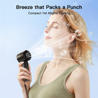 4000mahportable Handheld Turbo Fan 5 Speeds High Speed Personal Fan With Digital