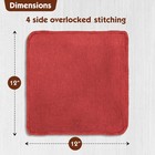 50 Pcs Shop Towels Cotton Rags Size 14x14 Inch Commercial Grade Red