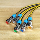 5pcs 8mm 110v-220vac Led Metal Indicator Light Waterproof Signal Lamp  green or