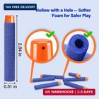 Refill Darts 100pcs Bullets Ammo Pack Compatible For Nerf N-strike Elite 2 0 Ser