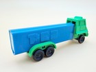 Pez Truck R3 Cr Series Green Cab Blue Trailer Rolling Wheels Vintage Slovenia