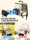 Lightweight 5 5lbs Car Cooler Bag 16qt Electric Heating Cooling 32-140  f For Roa