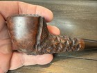 Marxman Jumbo Imported Briar Carved Dublin Tobacco Smoking Estate Pipe    c   
