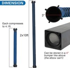 20ft Rv Sewer Hose  Heavy Duty Tpe  Abrasion   Crush Resistant  Bayonet Fittings