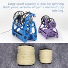 Electric Spinning Wheel Variable Speed 3 Spools Wool Pet Hair E-spinner Portable