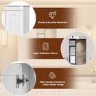 Bathroom Wall Cabinet With Mirror  Wall Mounted Medicine Cabinet With 4 Shelves 
