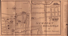 Vintage Newport Rhode Island Travel Tourist Brochure Map