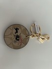 Coach Rabbit Charm Mirror Keychain