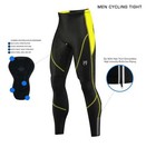 Mens Winter Cycling Pants Thermal Fleece Padded Bicycle Tights Long Leggings 
