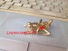 7pcs Yellow Solid Bronze Copper Statue Hand Carved Nude Love Women Man Amulet