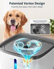Automatic Pet Water Fountain Dispenser Cat Dog Drinking Bowl 3l   95oz Capacity