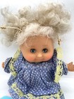 Vintage Small Baby Girl Doll Unbranded Blue Eyes 9    Tall