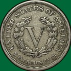 1883 No Cents Liberty Head V Nickel Extremely Fine Xf Coin  29846