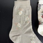 Vintage 90s Express Womens Casual Socks Lot Floral Print 2 Pair Nwt deadstock