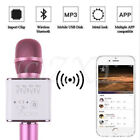 Q9 Mini Wireless Bluetooth Karaoke Microphone Speaker Home Ktv Usb Player Pink