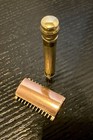 Vintage Gillette New Long Comb Safety Razor ball End  