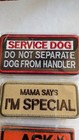 Group Of 3 Service Dog Hook And Loop Backed Patches  ask To Pet   Nos