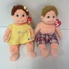 Ty Beanie Kids Dolls Curly Girl And Boomer Boy Bean Filled Toys With Tags Nice