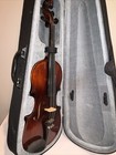 Vintage Antonius Stradivarius 1713 Copy  4 4 Violin Germany With Nice Case