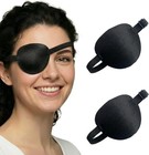 Adjustable Medical Eye Patch Set  2pcs Comfortable Black Eye Patch For Left O   