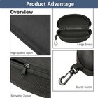 Hard Shell Sunglasses Case Protector    Zipper Eyeglasses Box With Clip