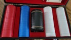 Vintage 1960 s Griffon Poker Set Black Vinyl Case With Drawer 