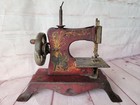 Antique 1930s Casige Model 25 Red Riding Hood Toy Sewing Machine Germany