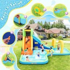     kids Inflatable Water Slides Bounce Castle Splashing Pool W 480w Blower    