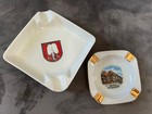 Vtg Souvenir Ashtrays Trinket Munich Hofbrauhaus Spatenbrau Brewery Germany Gold