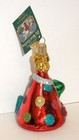 2010 Old World Christmas - Party Hat - Blown Glass Ornament New W tag 32148