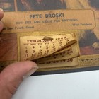Vintage 1945 Advertising Calendar Pete Broski West Frankfort Il Hunting Dogs