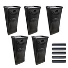 5-pack Long Bucket Teeth   Pins For Skid Steer Loaders  Mini Excavators  Backhoe