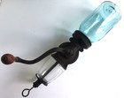 Universal  24 Wall Mount Coffee Grinder All Original Glass Pat Aug 31 1909 Ant