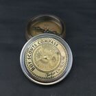 Compass Boy Brass Scout Taylor Co  N s w  Antique Pocket Gift Nautical With Case
