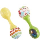 Fisher Price Rattle N Rock Maracas Infant Baby Toy Set Of 2 Rattles 