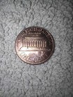 1989 Lincoln Memorial Penny  No Mint Mark   Letters On Rim Error Coin 