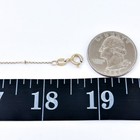 Vintage Gold-tone Sterling Silver Station Chain Necklace Adjustable 17   -18 5   