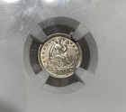 U s  - 1853 Arrows Silver Seated Liberty Half Dime  ngc Ms 62 
