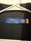 Polo Ralph Lauren Mens Medium Black Quarter Zip Pullover Sweater Mock Neck