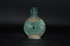 Genuine Ancient Roman Glass Bottle With Iridescent Patina Circa 1st Century Ad