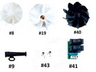 Parts For Hair Dryer Twinturbo 1500  2200  2500  3200  3500  3800 3900