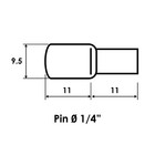 Rok 1 4 Inch Pin Spoon Shaped Cabinet Furniture Shelf Support Nickel Plated
