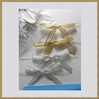 25pcs Satin Pre-tied Ribbon Bows In Wedding Or Birthday Party - 17 Colors 