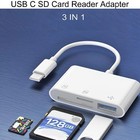 3 In 1 Adapter Type-c  Tf  Cf  Sd  Memory Card Reader  Recorder  Compact Flash U