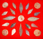 21 Choice Assorted Neolithic Points Beads W case Ancient African Artifacts Yz-33