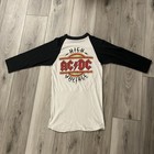Vtg Ac dc Acdc High Voltage 1977 Tour Raglan Shirt Single Stitch Size S Read